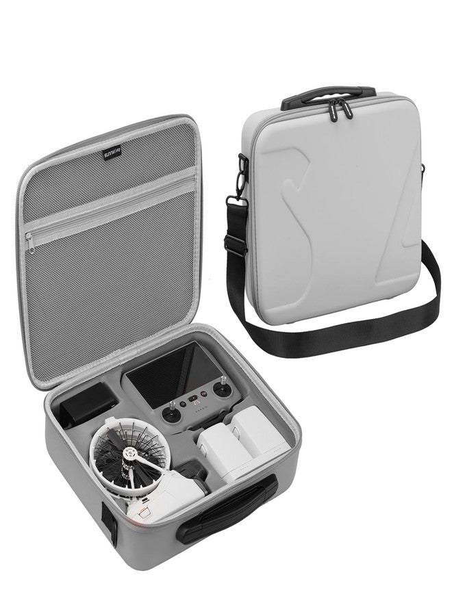 FSIDIWT حقيبة حمل FSIDIWT لطائرة DJI Flip، حقيبة كتف محمولة للسفر لملحقات DJI Flip، تناسب جهاز التحكم عن بعد RC 2/RC-N3 (رمادي) - Image 1
